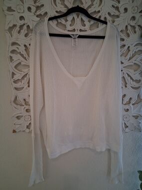 Hard Tail Cream Waffle Knit Top